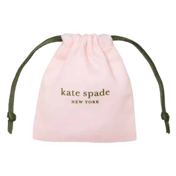 Kate Spade Peach Rise and Shine Studs Cubic Zirconia With Duster Bag Pierced NWT - Picture 3 of 13